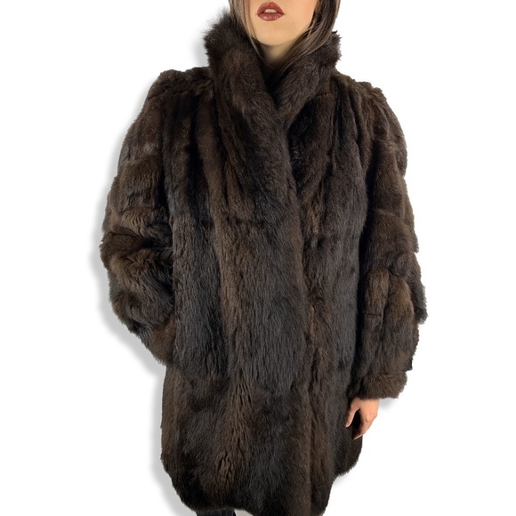 1950’s BENIOFF’S balloon sleeves marten fur coat